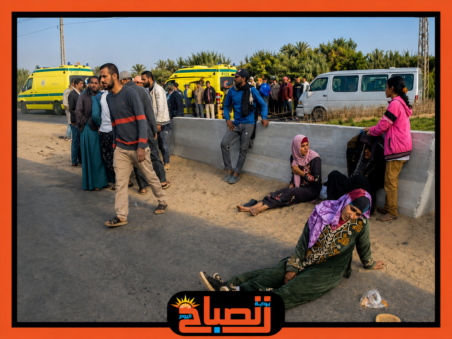 لقمة العيش تنتهي بالفاجعة.. مصرع وإصابة 17 عاملًا في حادث مروع على طريق الخطاطبة السادات